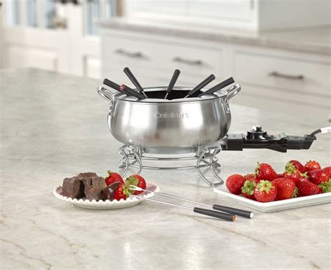 cuisinart cfo-3ss 1000w electric fondue set - stainless steel box|Cuisinart electric fondue set.